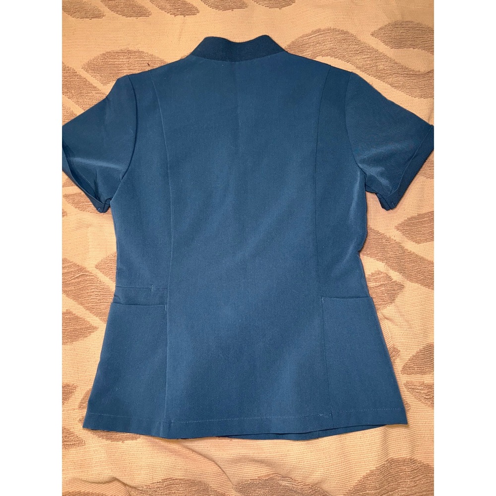 FIGS‎ Women Blue Short Sleeve V Neck Scrub Top Size XS Technical Collection - Picture 7 of 7